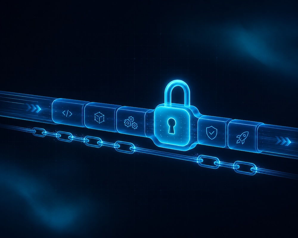 DevSecOps Podcast — abstract Ship It Weekly topic illustration