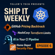 GitHub Runner Pricing Pause, Terraform Cloud Limits, and AI in CI - Episode Cover