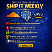 Cloudflare BYOIP BGP Withdrawals, Clerk’s Postgres Query-Plan Flip Outage, and AWS Kiro Permissions Lessons (Grafana Privesc + runc CVEs) - Episode Cover