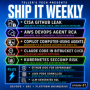 CISA’s GitHub Leak, AI Root Cause Analysis, Copilot Agents, Claude Code in CI/CD, and Kubernetes Seccomp Risk — Ship It Weekly episode cover art